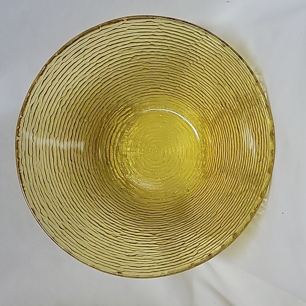 Anchor Hocking 'Soreno' Amber, Bark Glass, Serving Bowl - Picture 2 of 3
